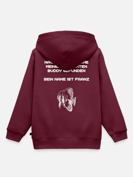Buddy - Kinder Premium Organic Hoodie - Burgunderrot