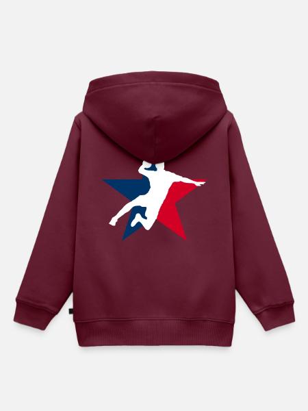 Handball League - Kinder Premium Organic Hoodie - Burgunderrot