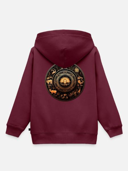 Cosmic - Kinder Premium Organic Hoodie - Burgunderrot