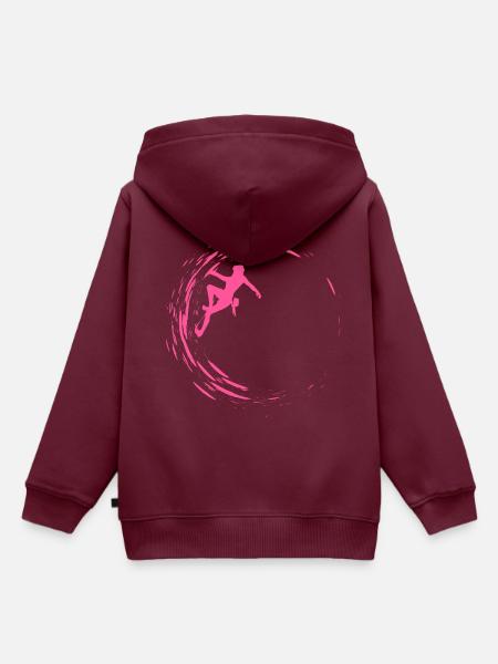 Bouldering - Kinder Premium Organic Hoodie - Burgunderrot