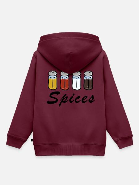 Spices - Kinder Premium Organic Hoodie - Burgunderrot