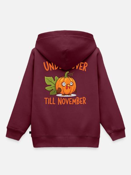 Undercover Truthahn - Kinder Premium Organic Hoodie - Burgunderrot