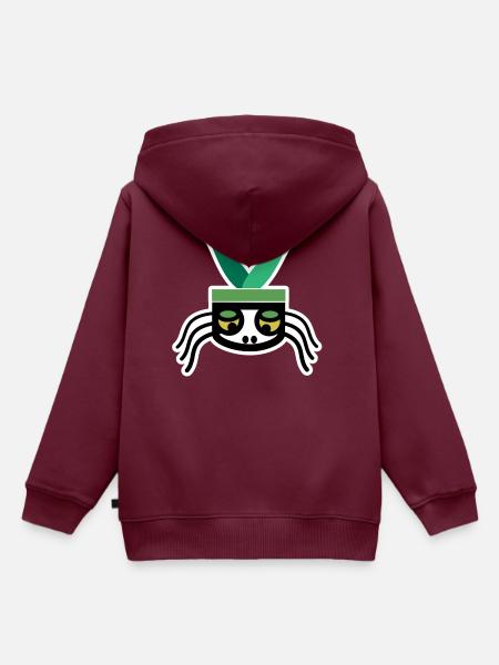 FLY - Kinder Premium Organic Hoodie - Burgunderrot