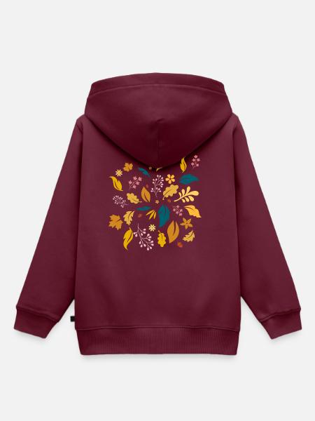 It‘s Fall - Kinder Premium Organic Hoodie - Burgunderrot
