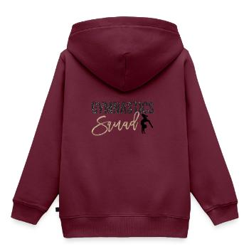 Gymnastik Turnen Turnerin Bodenturnen Geschenk - Kinder Premium Organic Hoodie - Burgunderrot - Hinten - AI Model Kid Female (0cm)