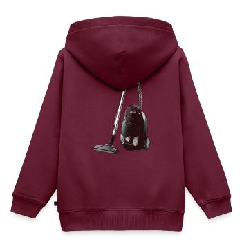Staubsauger mit Beutel ohne Roboter geschenk - Kinder Premium Organic Hoodie - Burgunderrot - Hinten - AI Model Kid Female (0cm)