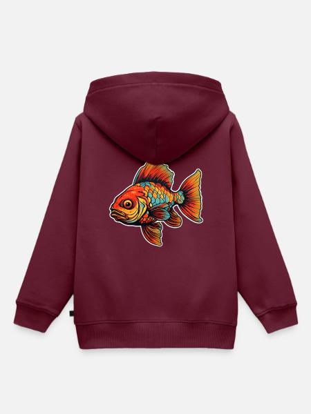Fabelhafter Flossenzauber - Kinder Premium Organic Hoodie - Burgunderrot