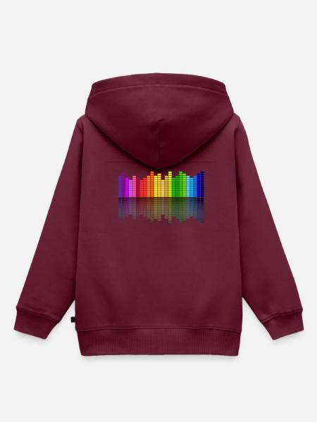 equalizer - Kinder Premium Organic Hoodie - Burgunderrot
