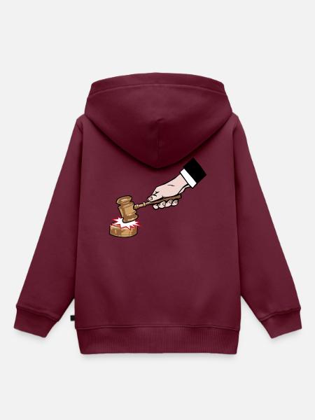 Richter - Kinder Premium Organic Hoodie - Burgunderrot