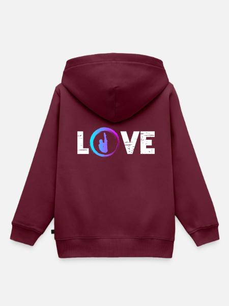 Sporty Hobby Leidenschaft Turmspringen - Kinder Premium Organic Hoodie - Burgunderrot