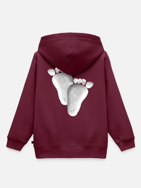 Entspannen - Kinder Premium Organic Hoodie - Burgunderrot