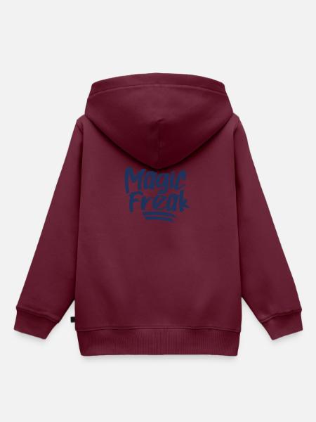 Magie Freak Magierin Magier Zauberer Zaubern - Kinder Premium Organic Hoodie - Burgunderrot