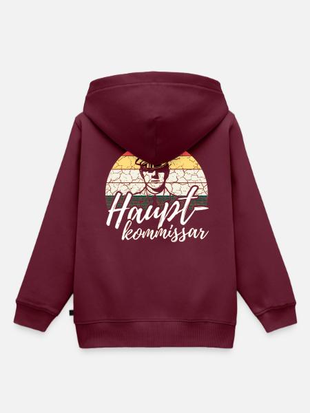 Polizeihauptkommissar - Kinder Premium Organic Hoodie - Burgunderrot