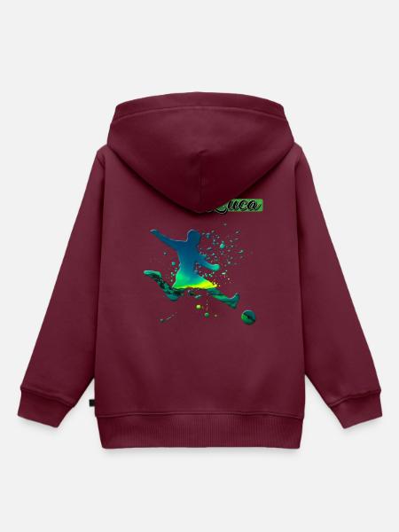 Sport - Kinder Premium Organic Hoodie - Burgunderrot