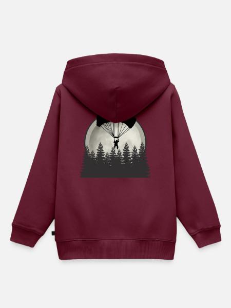 Gleitschirmfliegen - Kinder Premium Organic Hoodie - Burgunderrot