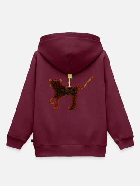 Freundschaft - Kinder Premium Organic Hoodie - Burgunderrot