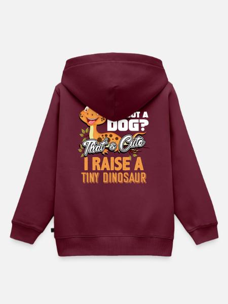 Gecko Eidechse - Kinder Premium Organic Hoodie - Burgunderrot
