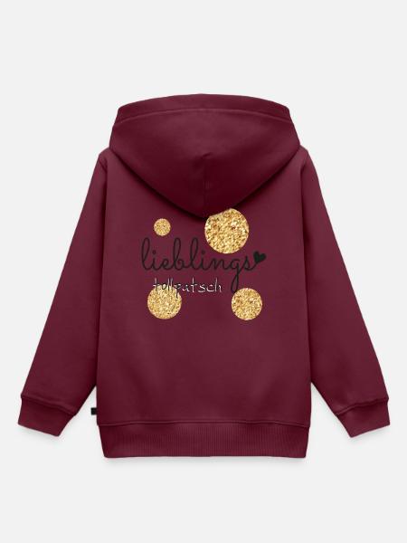 Lieblings Tollpatsch - Kinder Premium Organic Hoodie - Burgunderrot