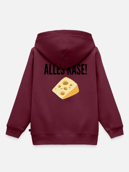 Alles Käse! - Kinder Premium Organic Hoodie - Burgunderrot