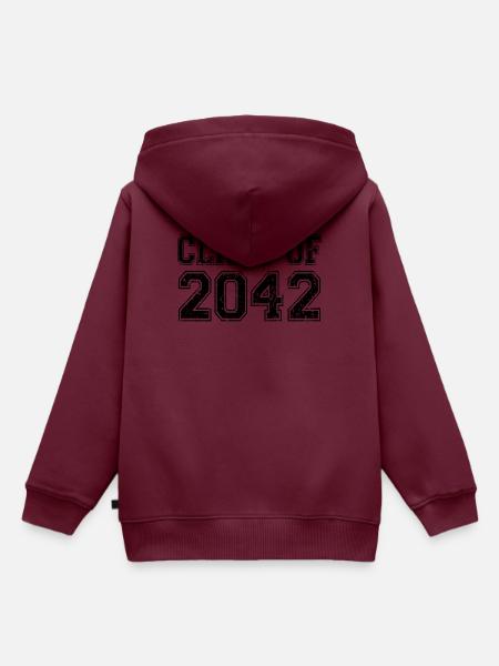 Klasse von 2042 - Kinder Premium Organic Hoodie - Burgunderrot
