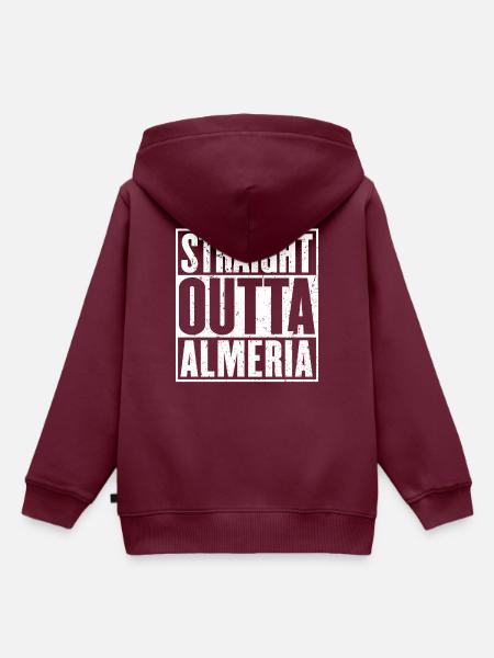 Gerade Outta Almería - Kinder Premium Organic Hoodie - Burgunderrot