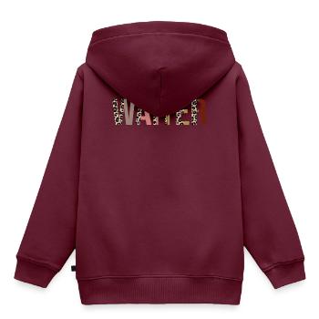 Kellner - Kinder Premium Organic Hoodie - Burgunderrot - Hinten - AI Model Kid Female (0cm)