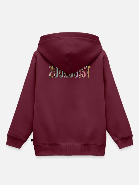 Zoologe - Kinder Premium Organic Hoodie - Burgunderrot