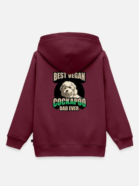 Cockapoo - Kinder Premium Organic Hoodie - Burgunderrot