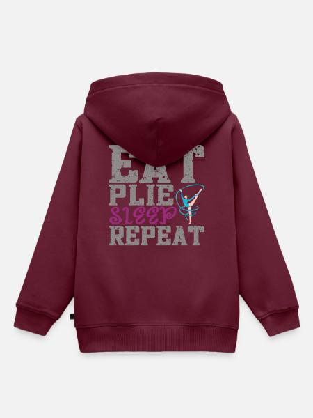 Ballet Tänzerin Ballet Ballerina - Kinder Premium Organic Hoodie - Burgunderrot