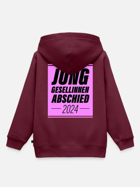 Junggesellinnenabschied 2024 Jga - Kinder Premium Organic Hoodie - Burgunderrot