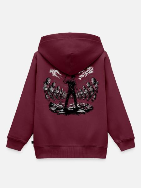 Der letzte Widerstand - Kinder Premium Organic Hoodie - Burgunderrot