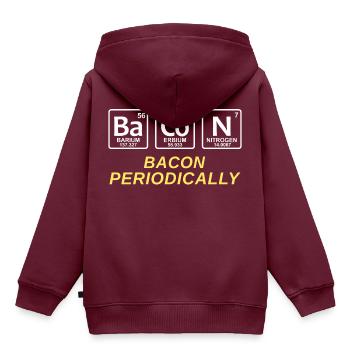 Speck regelmäßig - Kinder Premium Organic Hoodie - Burgunderrot - Hinten - AI Model Kid Female (0cm)