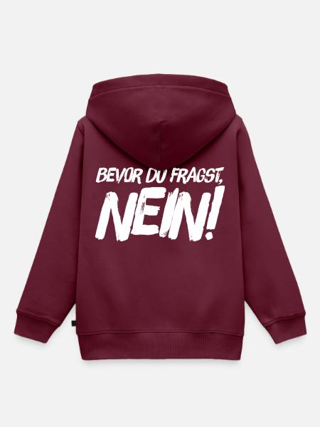Lustiger Spruch - Kinder Premium Organic Hoodie - Burgunderrot