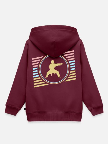 Judo - Kinder Premium Organic Hoodie - Burgunderrot