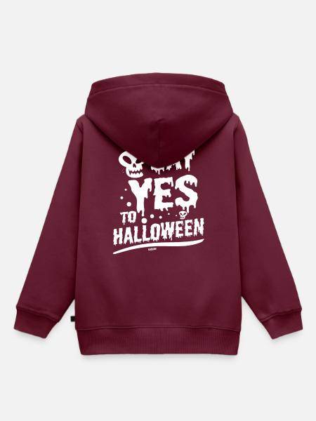 Halloween - Kinder Premium Organic Hoodie - Burgunderrot