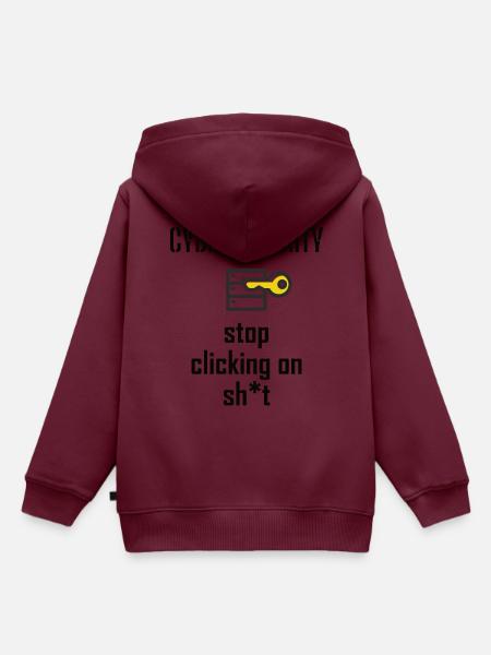 Cybersecurity - IT-Sicherheit Informatiker - Kinder Premium Organic Hoodie - Burgunderrot