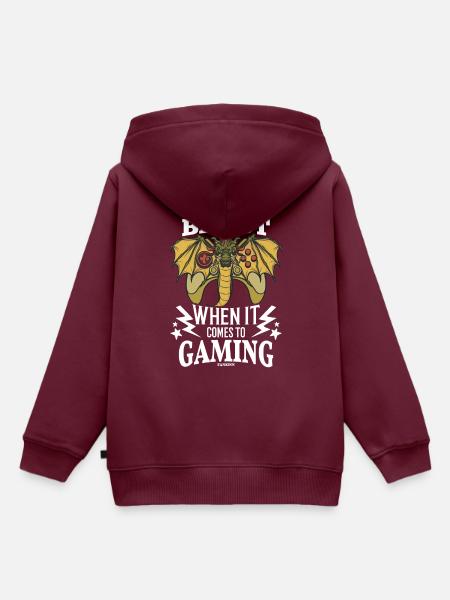 Gaming - Kinder Premium Organic Hoodie - Burgunderrot