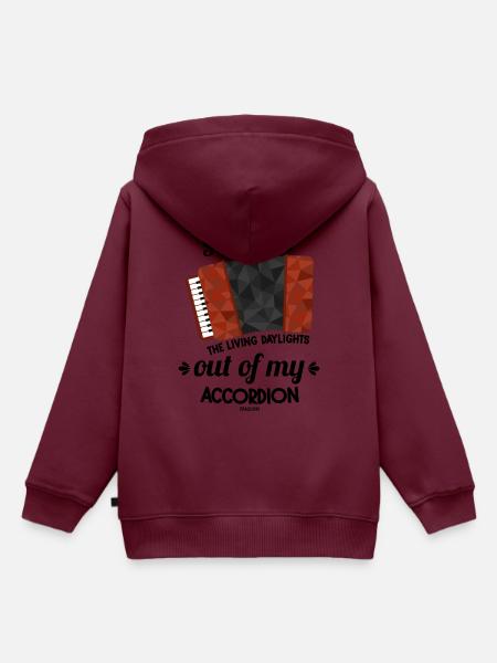 Akkordeon - Kinder Premium Organic Hoodie - Burgunderrot