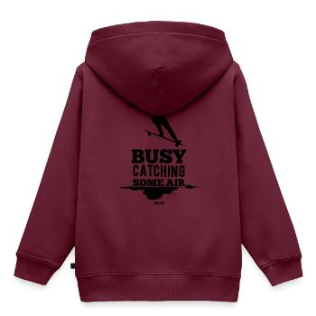 Mädchen Halfpipe Skateboard Frau - Kinder Premium Organic Hoodie - Burgunderrot - Hinten - AI Model Kid Female (0cm)