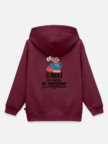 coole Oma Mutter Großmutter Held - Kinder Premium Organic Hoodie - Burgunderrot