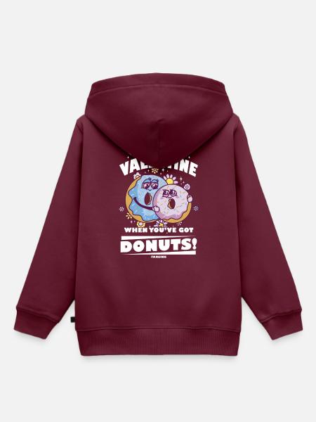 Donut - Kinder Premium Organic Hoodie - Burgunderrot
