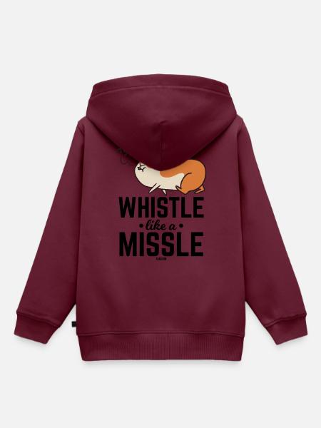 Hamster pfeift ein Lied - Kinder Premium Organic Hoodie - Burgunderrot