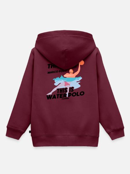 Wasserball - Kinder Premium Organic Hoodie - Burgunderrot