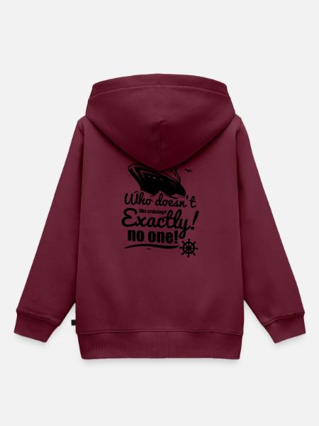 Meer Kreuzfahrtschiff Kapitän Geschenk - Kinder Premium Organic Hoodie - Burgunderrot