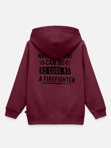 Firefighter - Kinder Premium Organic Hoodie - Burgunderrot