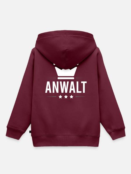 Anwalt Beruf - Kinder Premium Organic Hoodie - Burgunderrot