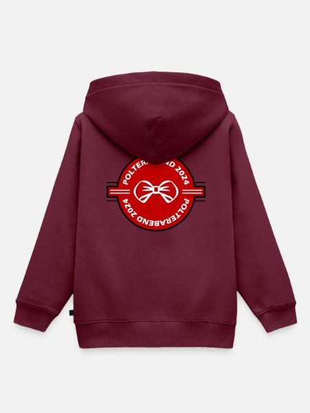 Polterabend 2024 - Kinder Premium Organic Hoodie - Burgunderrot