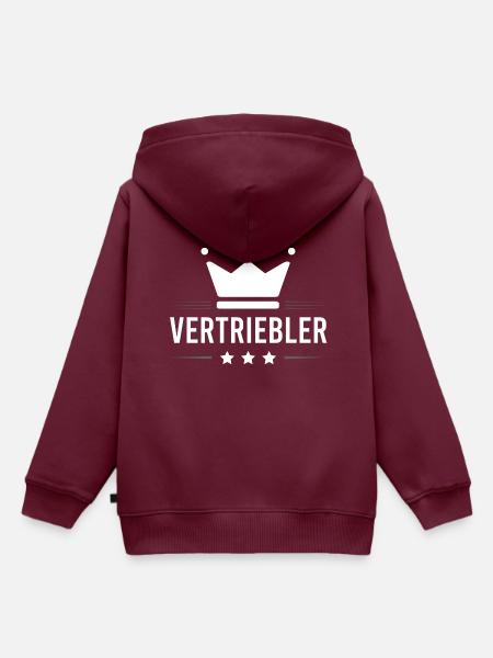 Vertriebler Beruf - Kinder Premium Organic Hoodie - Burgunderrot