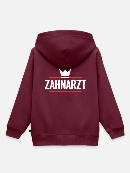 Zahnarzt Beruf - Kinder Premium Organic Hoodie - Burgunderrot