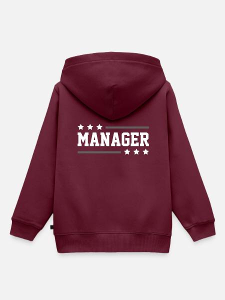Manager Beruf - Kinder Premium Organic Hoodie - Burgunderrot